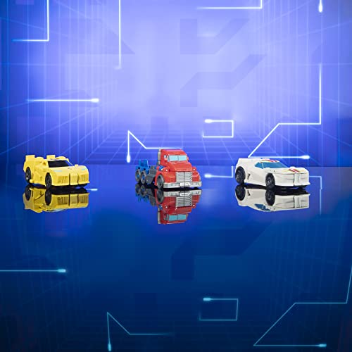 Transformers EarthSpark 1-Step Flip Changer Bumblebee 4-Inch Action Figure - Robot to Sports Car in One Flip