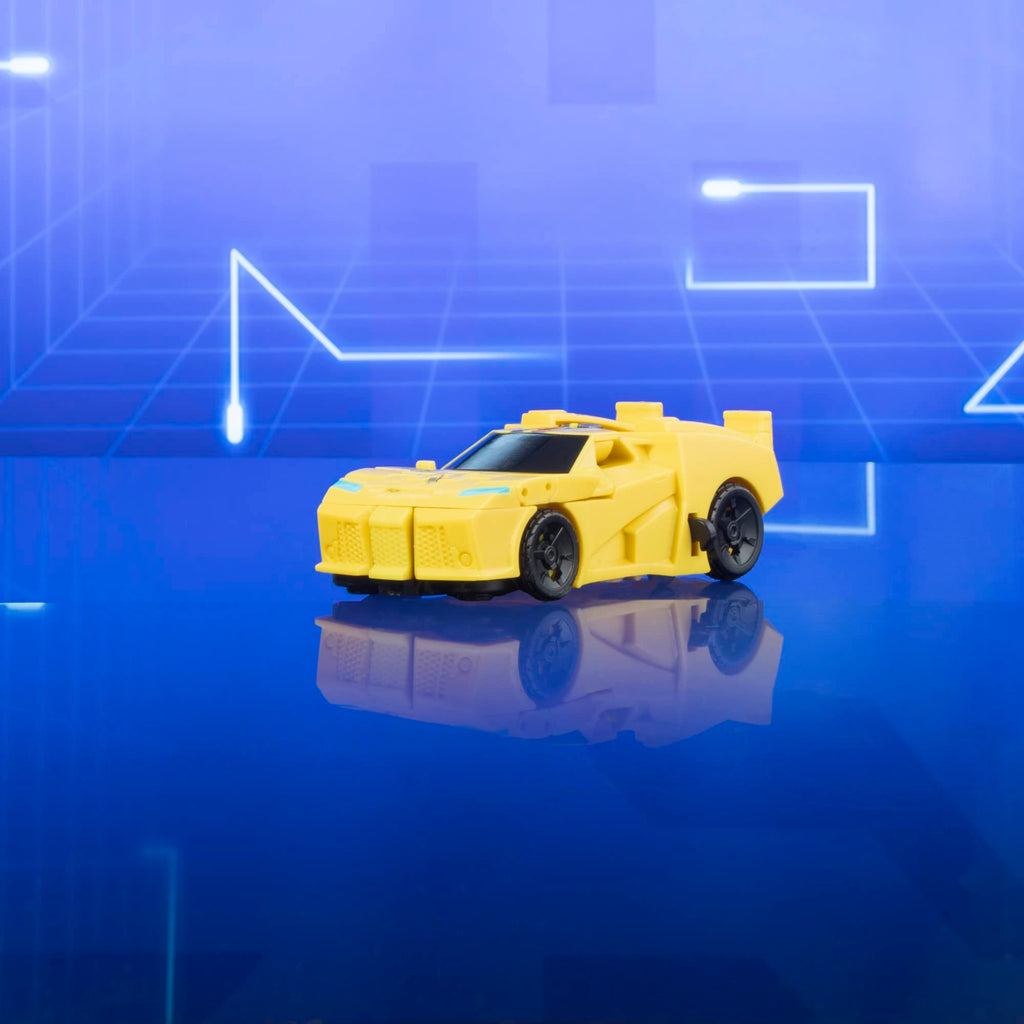 Transformers EarthSpark 1-Step Flip Changer Bumblebee 4-Inch Action Figure - Robot to Sports Car in One Flip