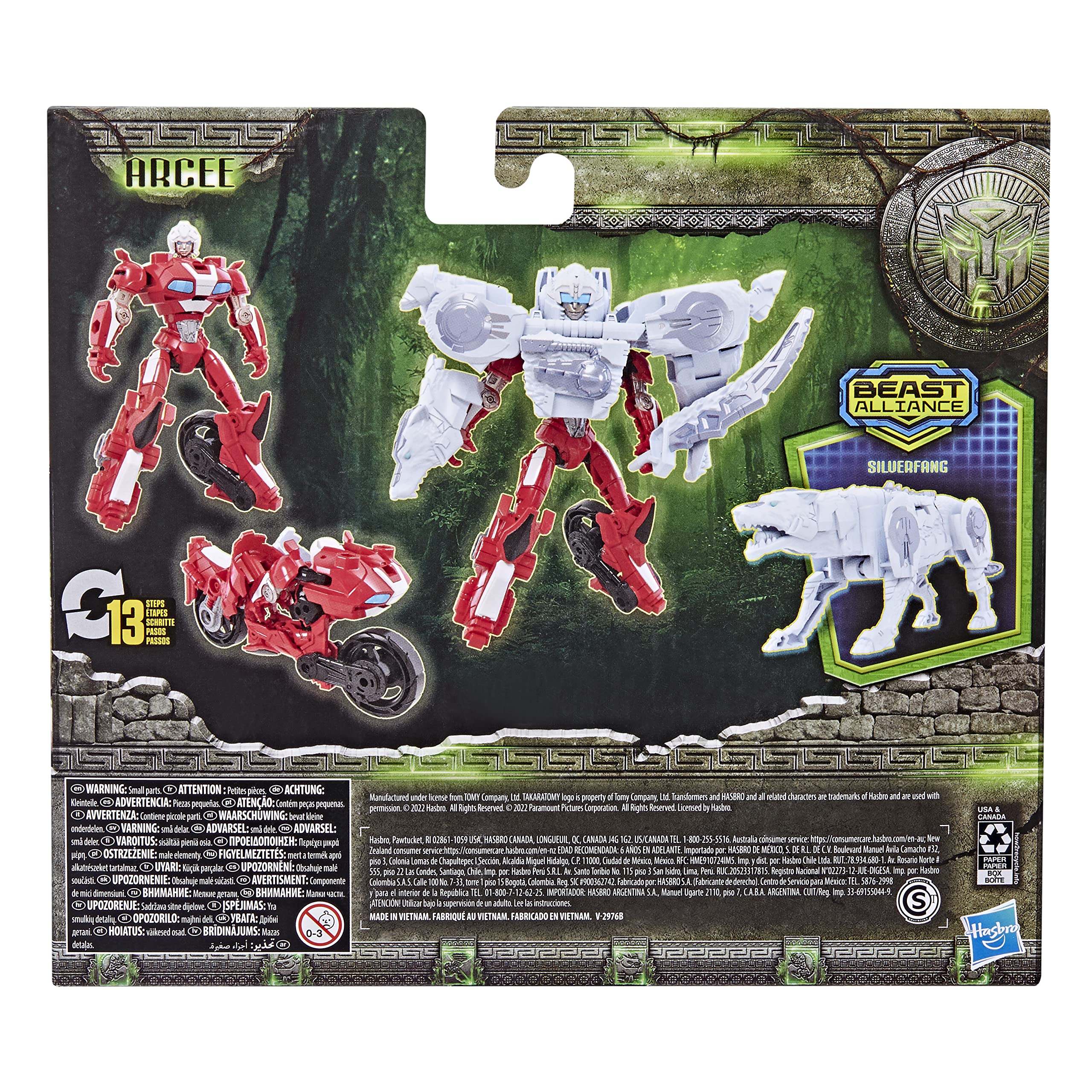 Transformers Rise of the Beasts Beast Alliance Arcee & Silverfang 2-Pack Action Figures