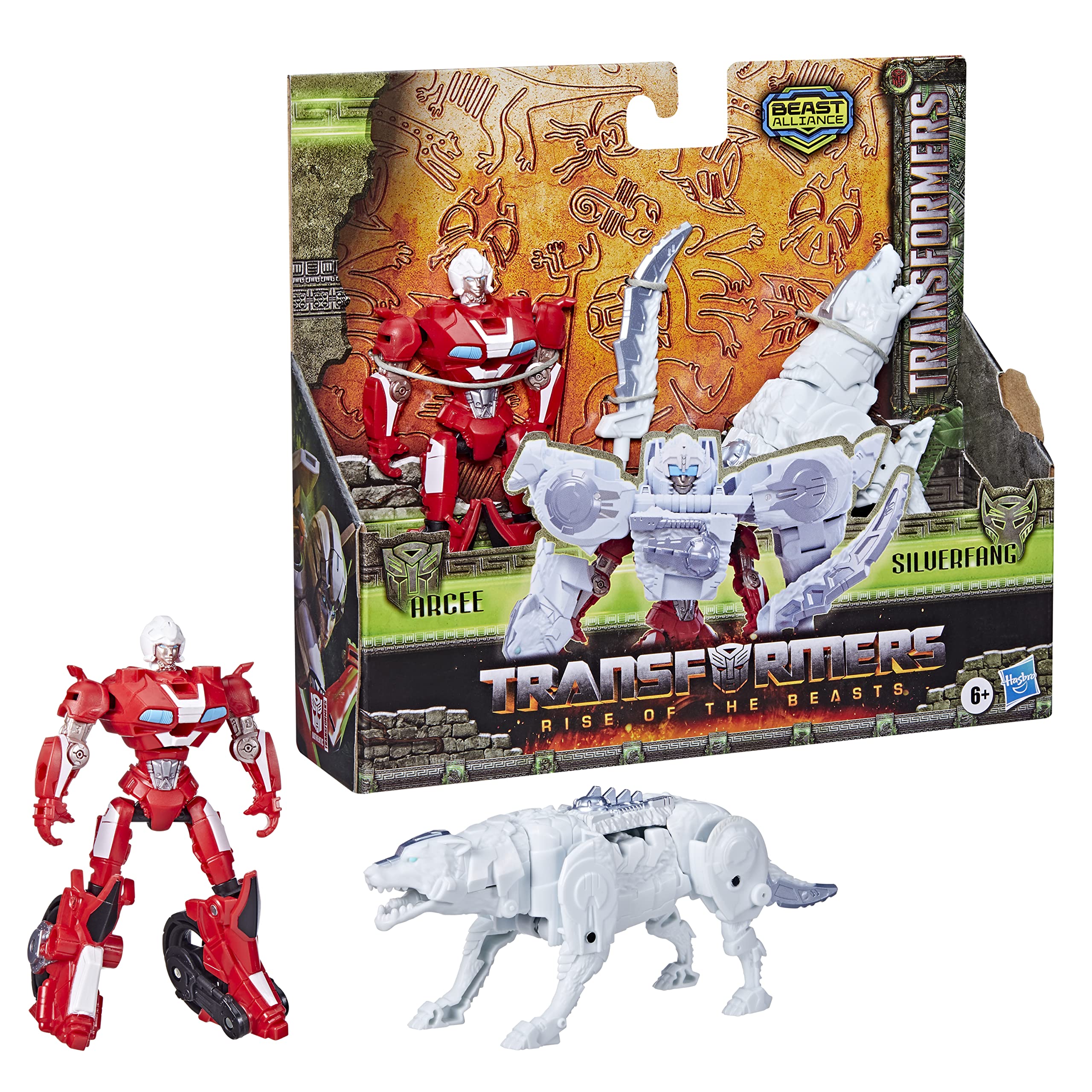 Transformers Rise of the Beasts Beast Alliance Arcee & Silverfang 2-Pack Action Figures