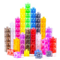 Translucent Linking Cubes – Odoorgames Light Table Manipulatives for Early Math and Creative Play