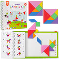 Travel Tangram Puzzle with 2 Magnetic Boards & 368 Patterns – STEM Game for Kids and Adults