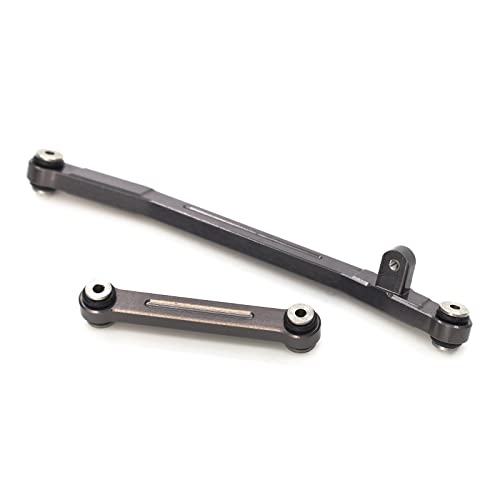 Treal 7075 Aluminum Steering Linkage Set for Axial SCX24 1/24 RC Crawler - Grey V2