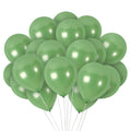 Treasures Gifted 12-Inch Metallic Sage Green Balloons – 36 Pack with Ribbon for Parties, Weddings, and Celebrations
