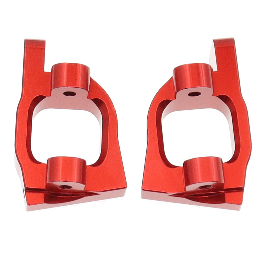 Treehobby Aluminum Steering Cup, C Seat & Rear Hub Set for WLtoys 1/14 144001 144002 1/12 124016 RC Car (6PCS, Red)