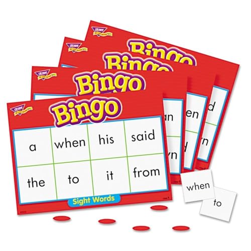 TREND Sight Words Level 1 Bingo Game – 36 Cards, 264 Chips, 6 Ways to Play, Ages 5+