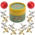 TriMagic Metal Jacks Game – Classic Jax Set with Two High-Bounce Balls, Retro Family Game