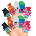 Trolls Bath Finger Puppets (10 Pack) - Waterproof PVC Characters for Pool, Beach, Bath, and Playtime Education
