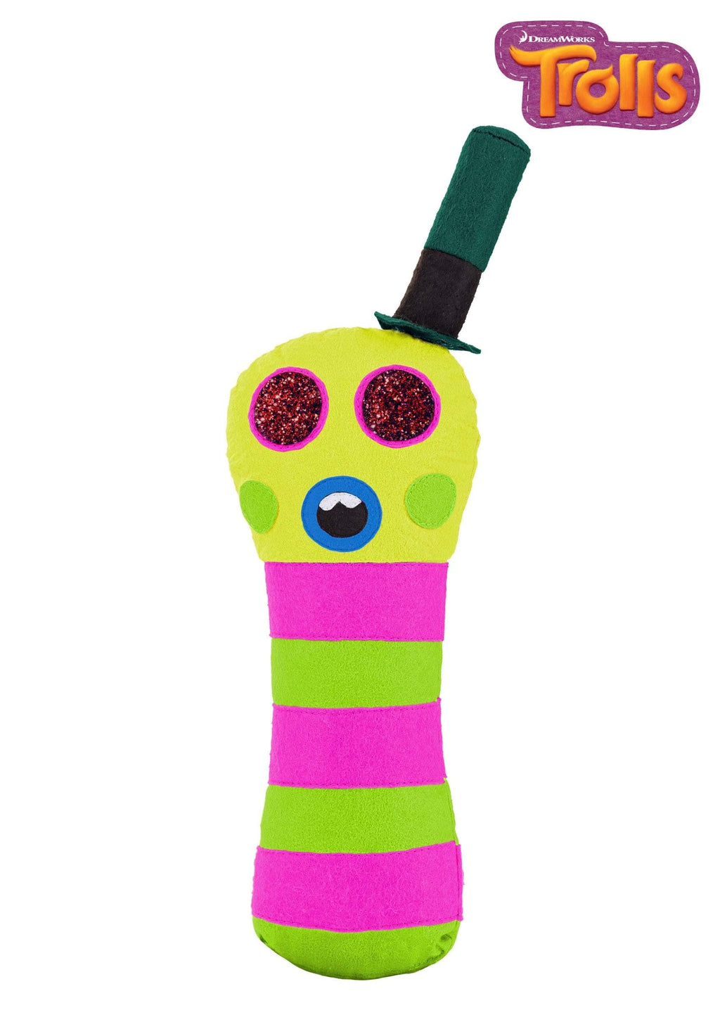 Trolls Mr. Dinkles Stuffed Halloween Accessory - Biggie's Pet Worm Plush Toy