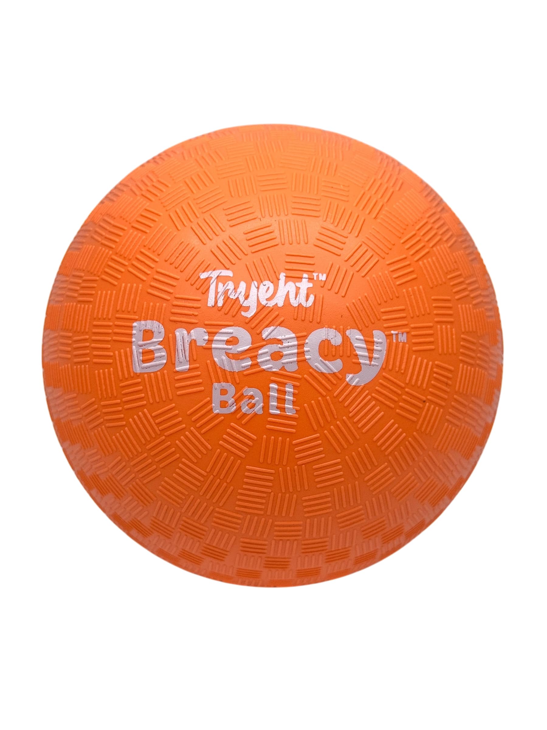 Tryeht Self-Inflating Ball 5 Inch – No Pump Needed, Orange Rubber, High Bounce, Portable