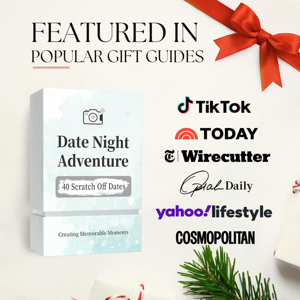Tryuunion 40 Scratch Off Date Night Cards for Couples – Mystery Date Game with Time & Budget Info, Gift for Anniversaries, Bridal Showers, Engagements