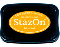 Tsukineko StazOn Stamp Pad Yellow – Solvent-Based Ink for Non-Porous Surfaces