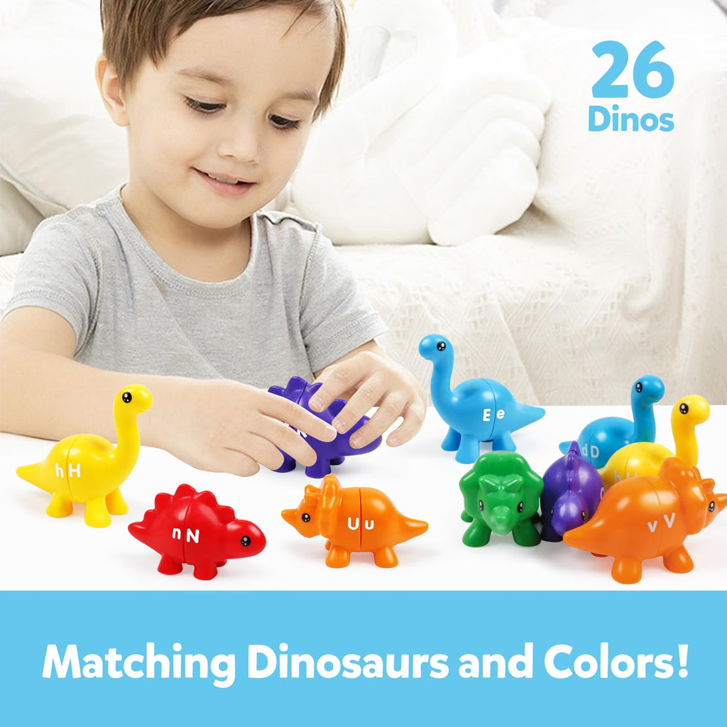 TSYAN Dinosaur Letter Matching Toy - Alphabet Learning for Toddlers