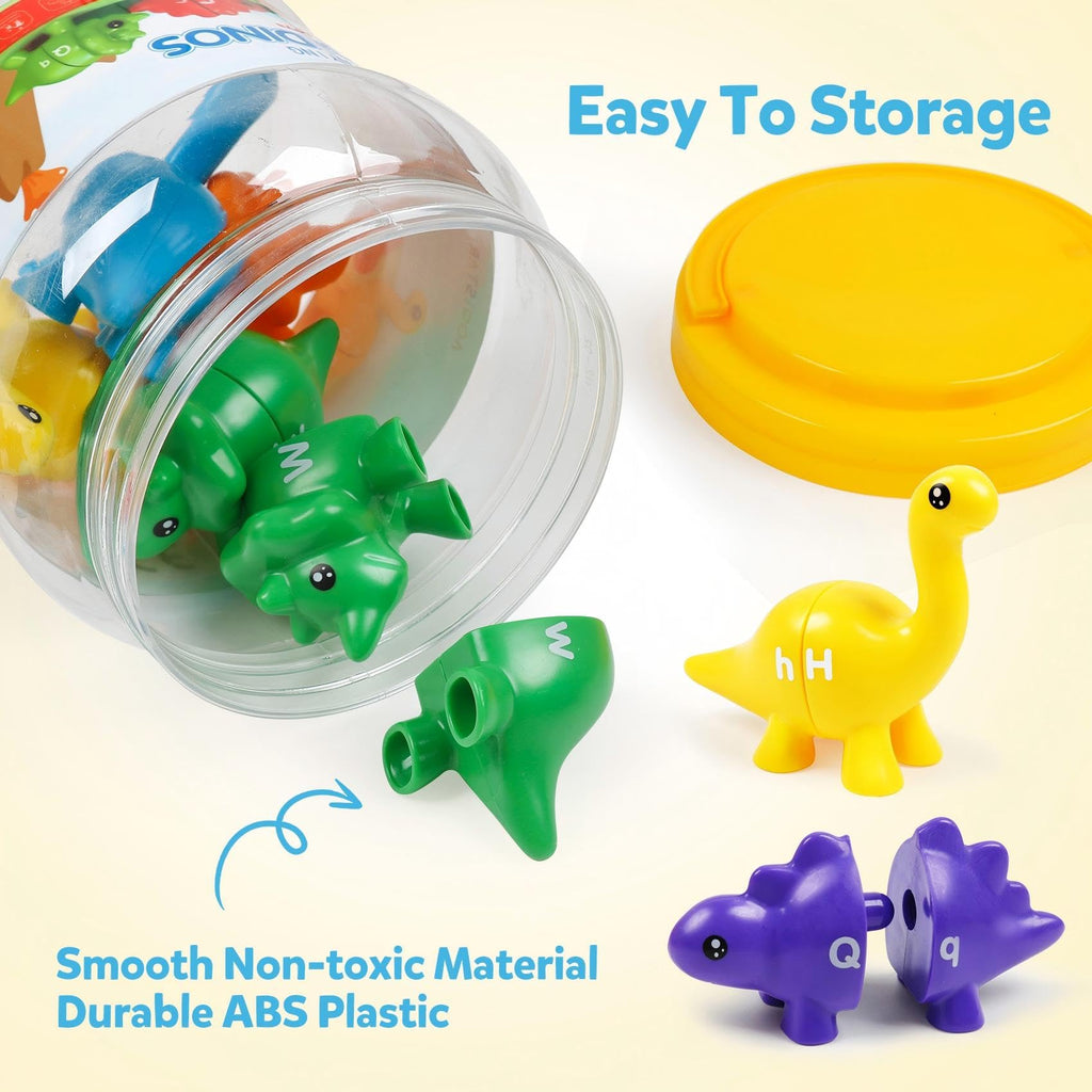 TSYAN Dinosaur Letter Matching Toy - Alphabet Learning for Toddlers
