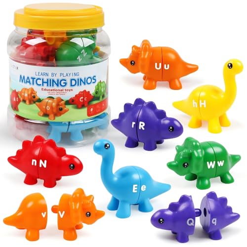TSYAN Dinosaur Letter Matching Toy - Alphabet Learning for Toddlers