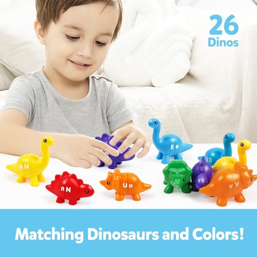 TSYAN Dinosaur Letter Matching Toy - Alphabet Learning for Toddlers
