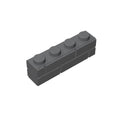 TTEHGB TOY 100-Piece Dark Grey 1x4 Masonry Profile Bricks – Compatible with Lego 15533