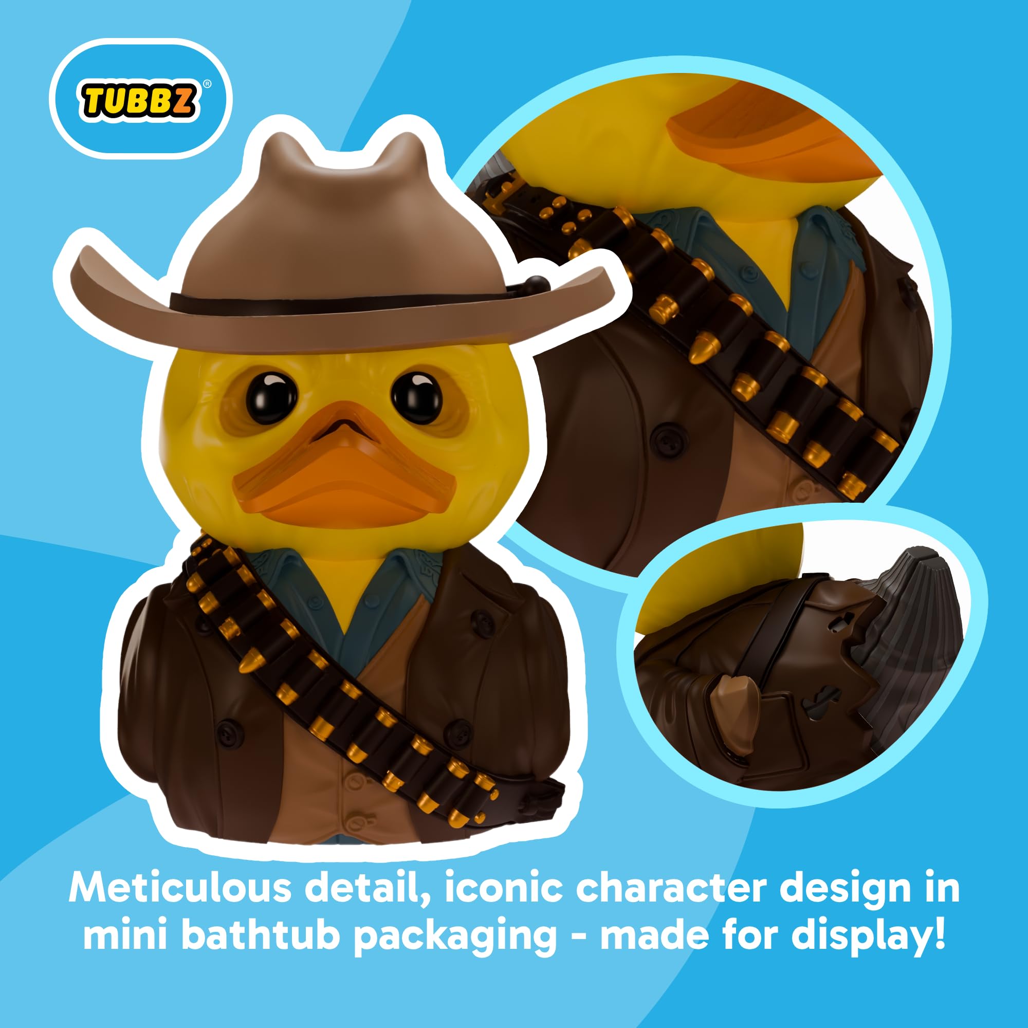 TUBBZ Mini Fallout TV Ghoul Rubber Duck Collectible – Officially Licensed 5 cm Vinyl Figure