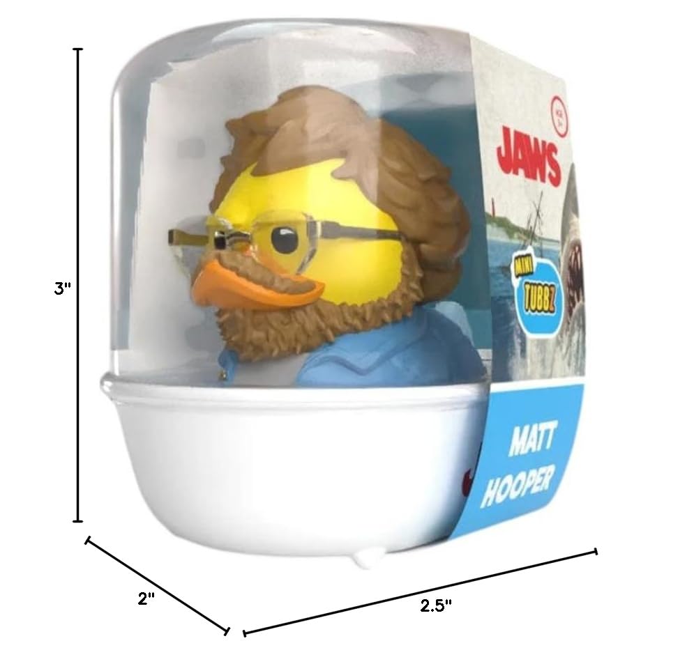TUBBZ Mini Jaws Matt Hooper Cosplaying Duck Vinyl Figure - 5 cm Collectible