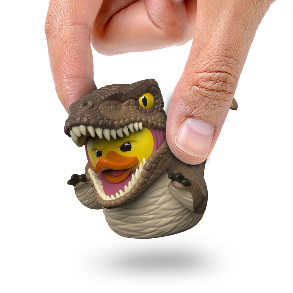 TUBBZ Mini Jurassic World Rebirth Velociraptor Cosplaying Duck Vinyl Figure - 2 in. Collectible