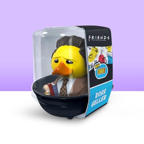 TUBBZ Mini Ross Geller Rubber Duck Figure - Official Friends Collectible, 2-Inch Mini Duck