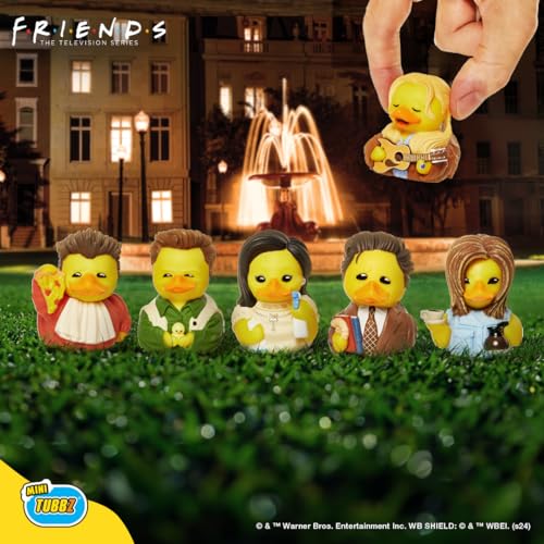 TUBBZ Mini Ross Geller Rubber Duck Figure - Official Friends Collectible, 2-Inch Mini Duck