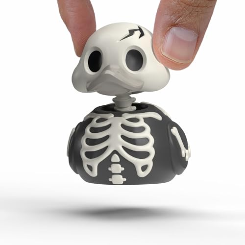 TUBBZ Mini Skeleton Duck – 5 cm Vinyl Figure in Horror Bathtub