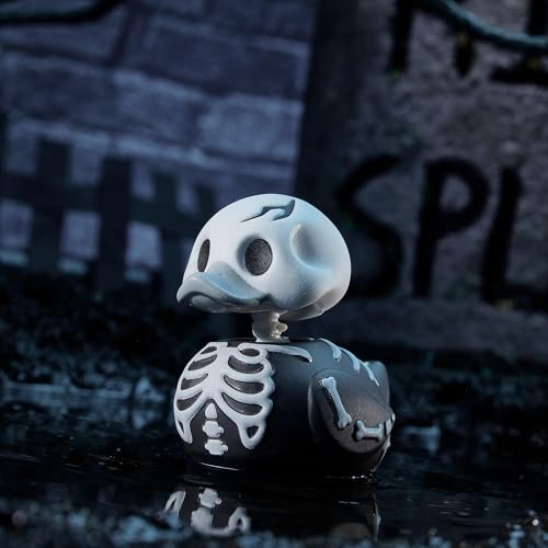 TUBBZ Mini Skeleton Duck – 5 cm Vinyl Figure in Horror Bathtub