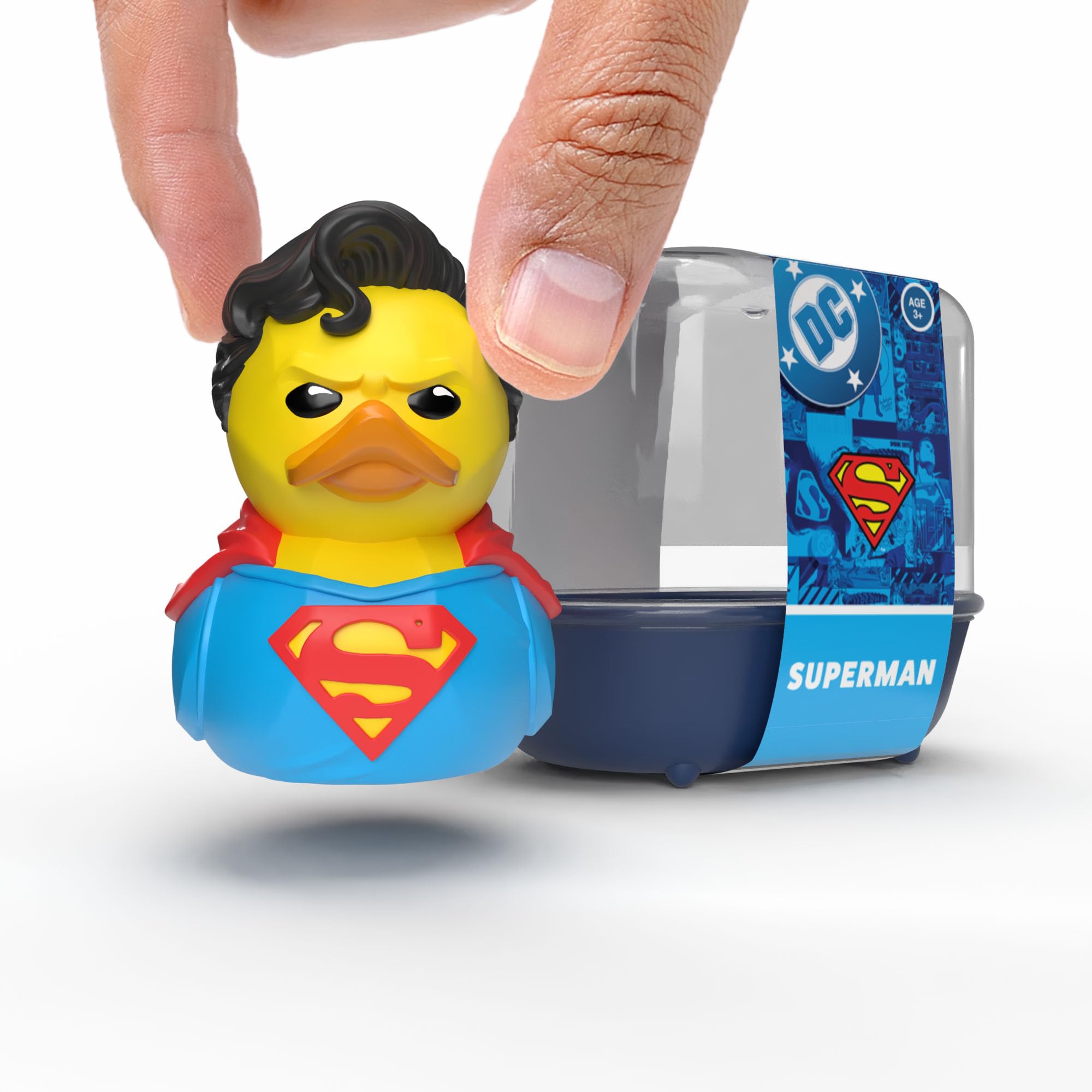 TUBBZ Mini Superman Cosplaying Rubber Duck Figure - 2 Inch Vinyl Collectible