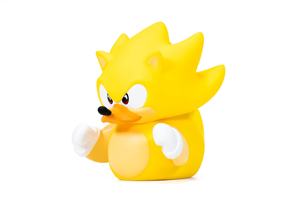 TUBBZ Super Sonic Collectible Duck Figure – Official Sonic Merchandise, 9cm Vinyl with Stackable Tub