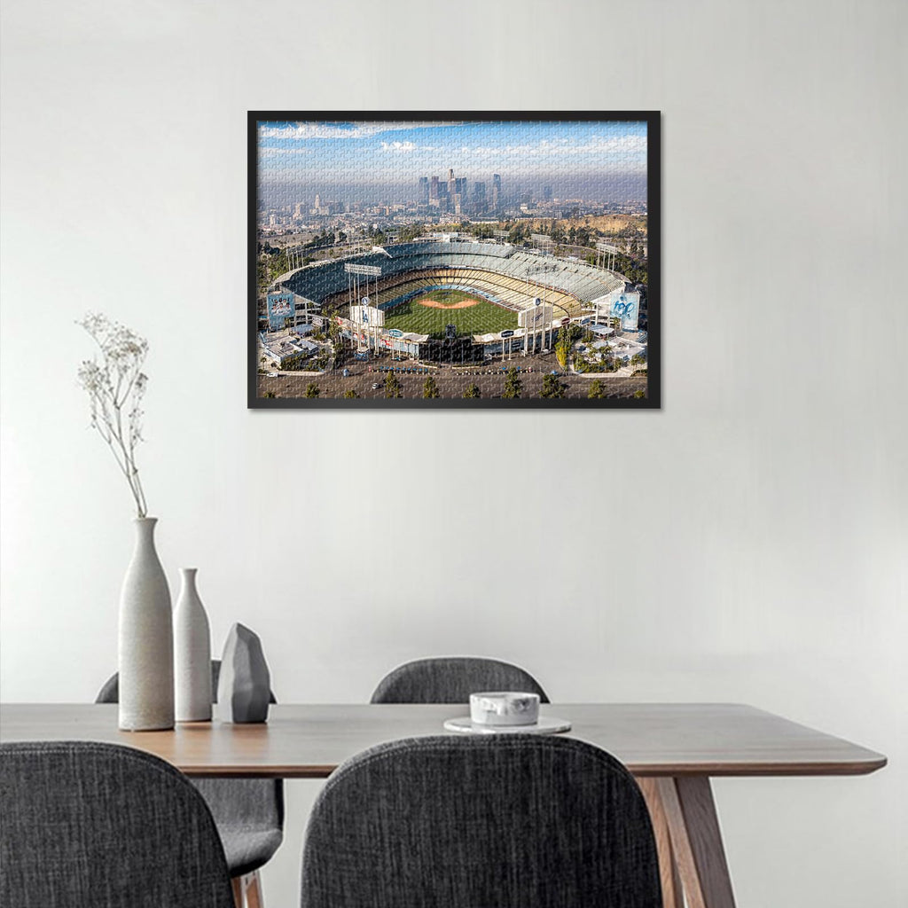TUMOVO Dodger Stadium 1000 Piece Jigsaw Puzzle - 27.5x19.7 Inch Baseball Park Puzzle for Adults