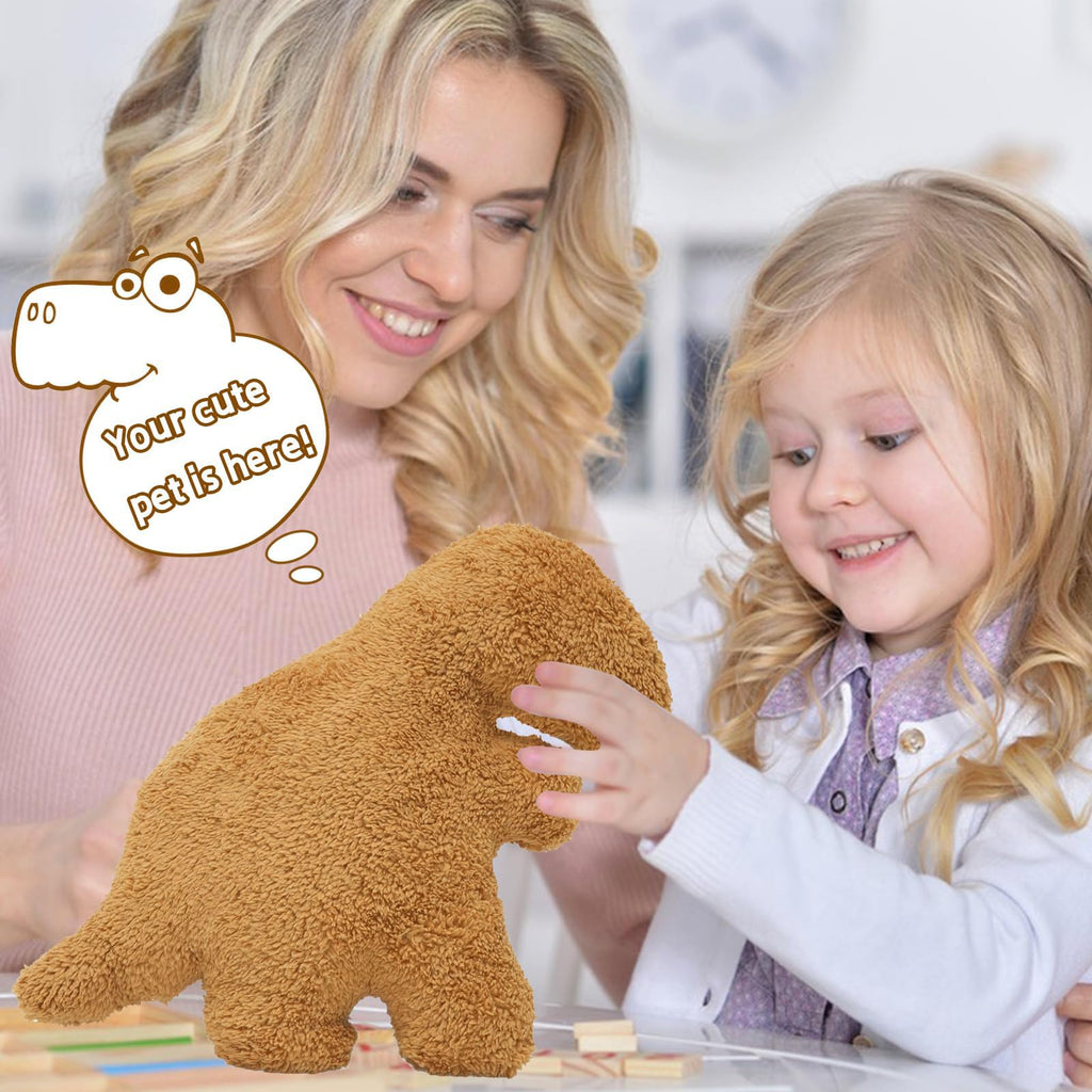 TVVPGG 15-Inch Dino Nugget Pillow – Ultra-Soft Chicken Nugget Plush for Kids and Adults