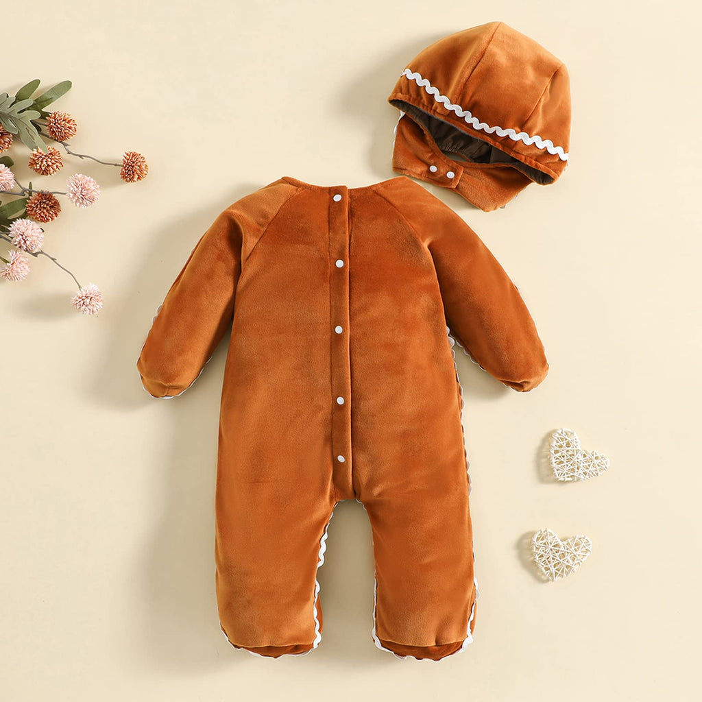 Twopumpkin Newborn Toddler Baby Pumpkin Costume Romper – Cute Halloween Outfit, 0-24 Months