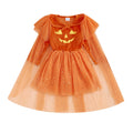 Twopumpkin Toddler Girl Halloween Costume – Witch Sparkle Cape & Pumpkin Dress (Orange, 18-24 Months)