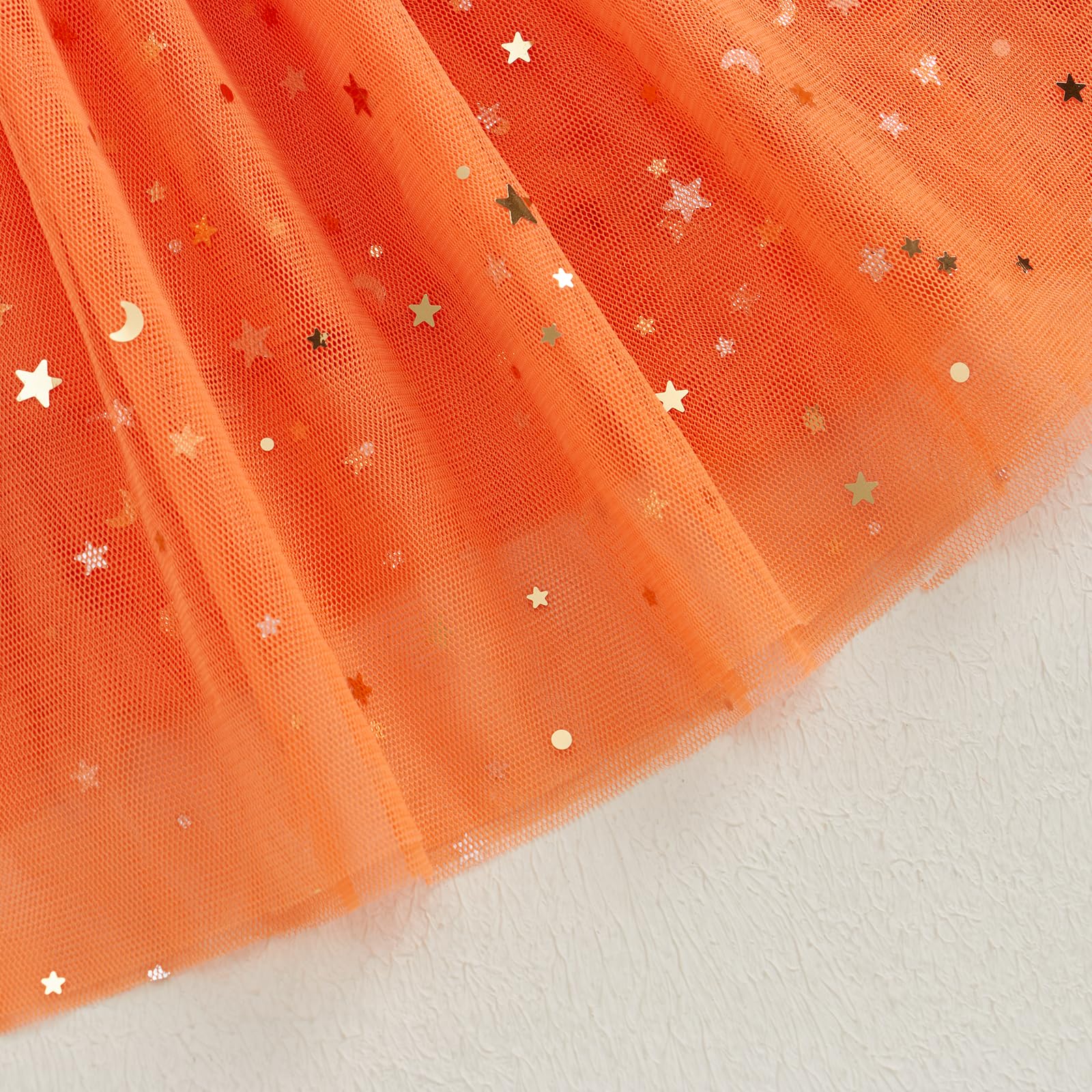 Twopumpkin Toddler Girl Halloween Costume – Witch Sparkle Cape & Pumpkin Dress (Orange, 18-24 Months)