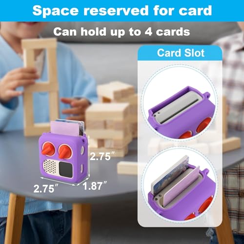 TXEsign Silicone Case Cover for Yoto Mini (2024 Edition) - Purple with Adjustable Shoulder Strap