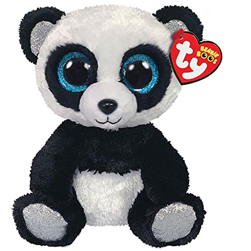 Ty Bamboo Panda Beanie Boo - Soft Plush with Retro Look, Multicolored