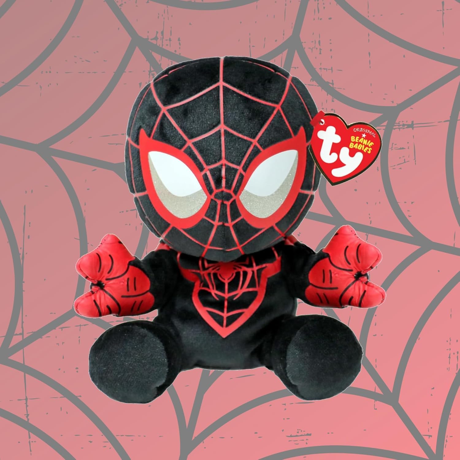 Ty Beanie Babies Marvel Miles Morales Plush Toy – Soft & Squishy 15 cm Collectible