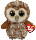 Ty Beanie Boo Percy Barn Owl Plush – 15 cm Soft Toy with Glitter Eyes & Retro Heart Tag