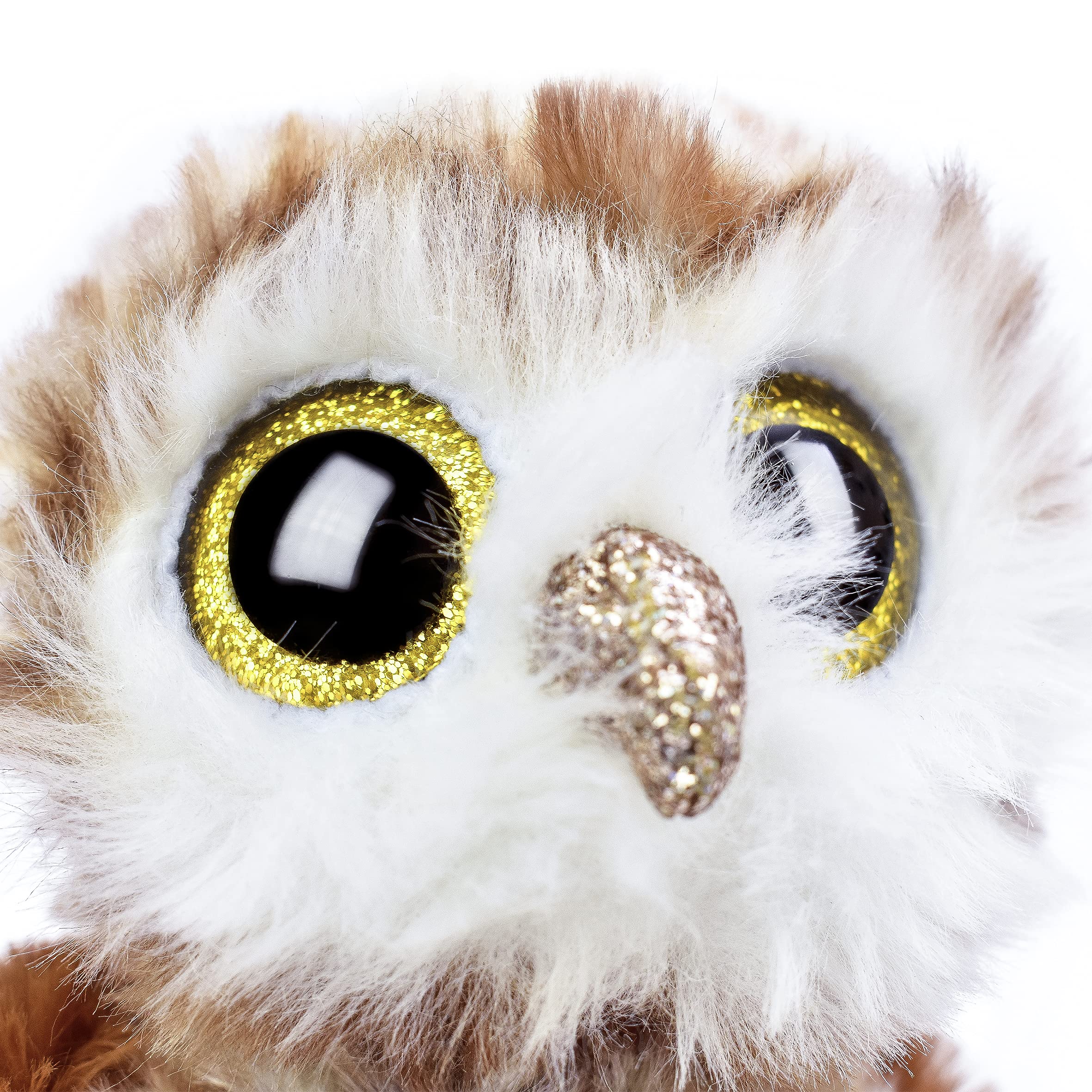 Ty Beanie Boo Percy Barn Owl Plush – 15 cm Soft Toy with Glitter Eyes & Retro Heart Tag