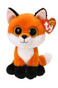 Ty Beanie Boo's Meadow the Fox Soft Toy - 15 cm Tricolour Plush with Glittering Eyes