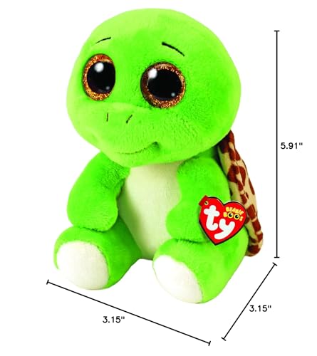 TY Beanie Boos Turbo the Turtle Soft Toy – 15 cm Green Plush