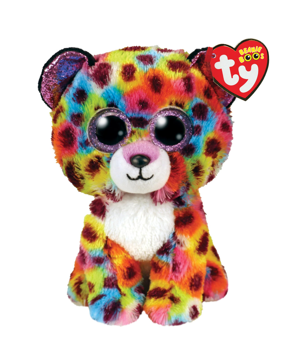 Ty Giselle Leopard Plush Toy with Horn - 15 cm Collectible Stuffed Animal