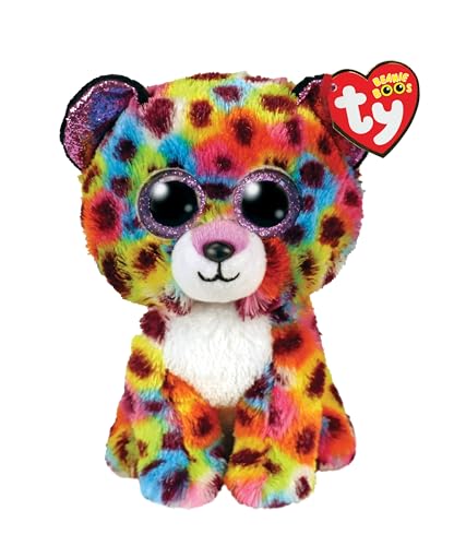 Ty Giselle Leopard Plush Toy with Horn - 15 cm Collectible Stuffed Animal