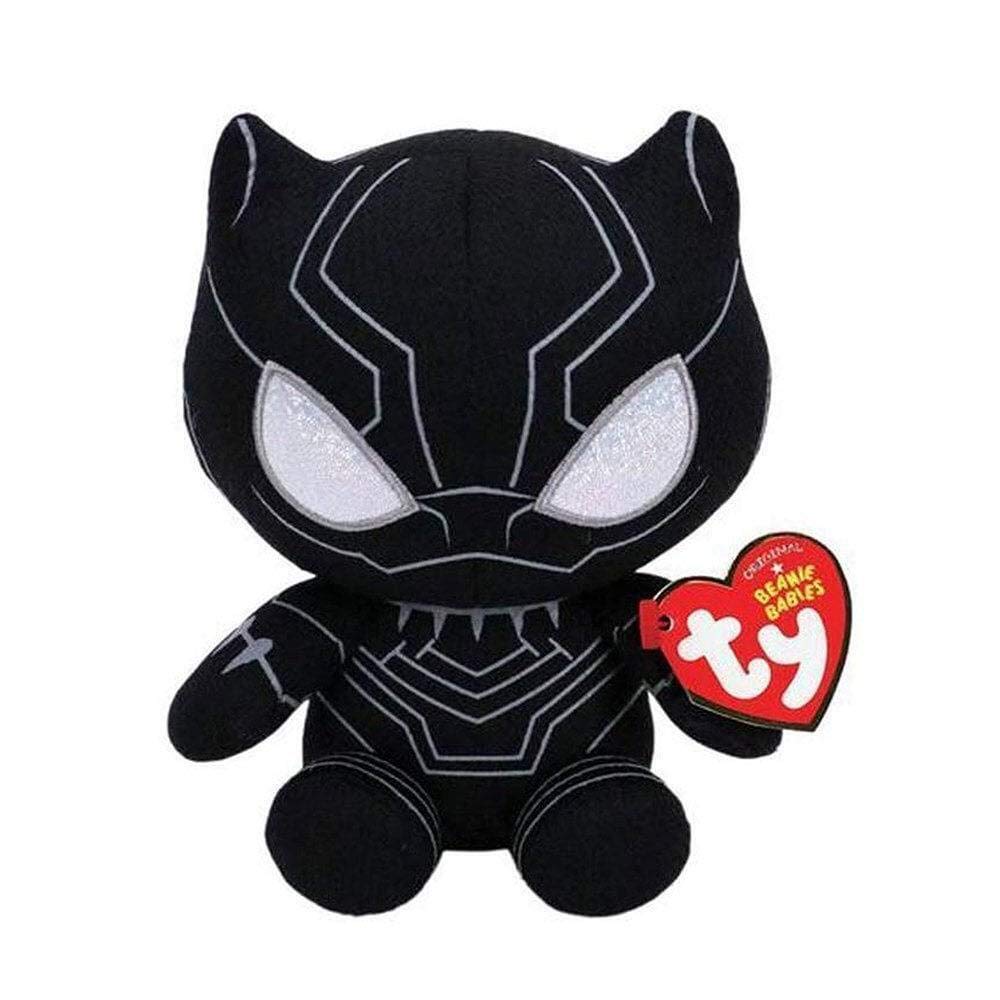 Ty Marvel Avengers Black Panther Squishy Beanie Baby Plush Toy - Officially Licensed Collectible Stuffed Animal