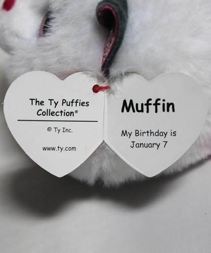 Ty Muffin Cat Beanie Ball – Soft Plush Stuffed Animal Toy