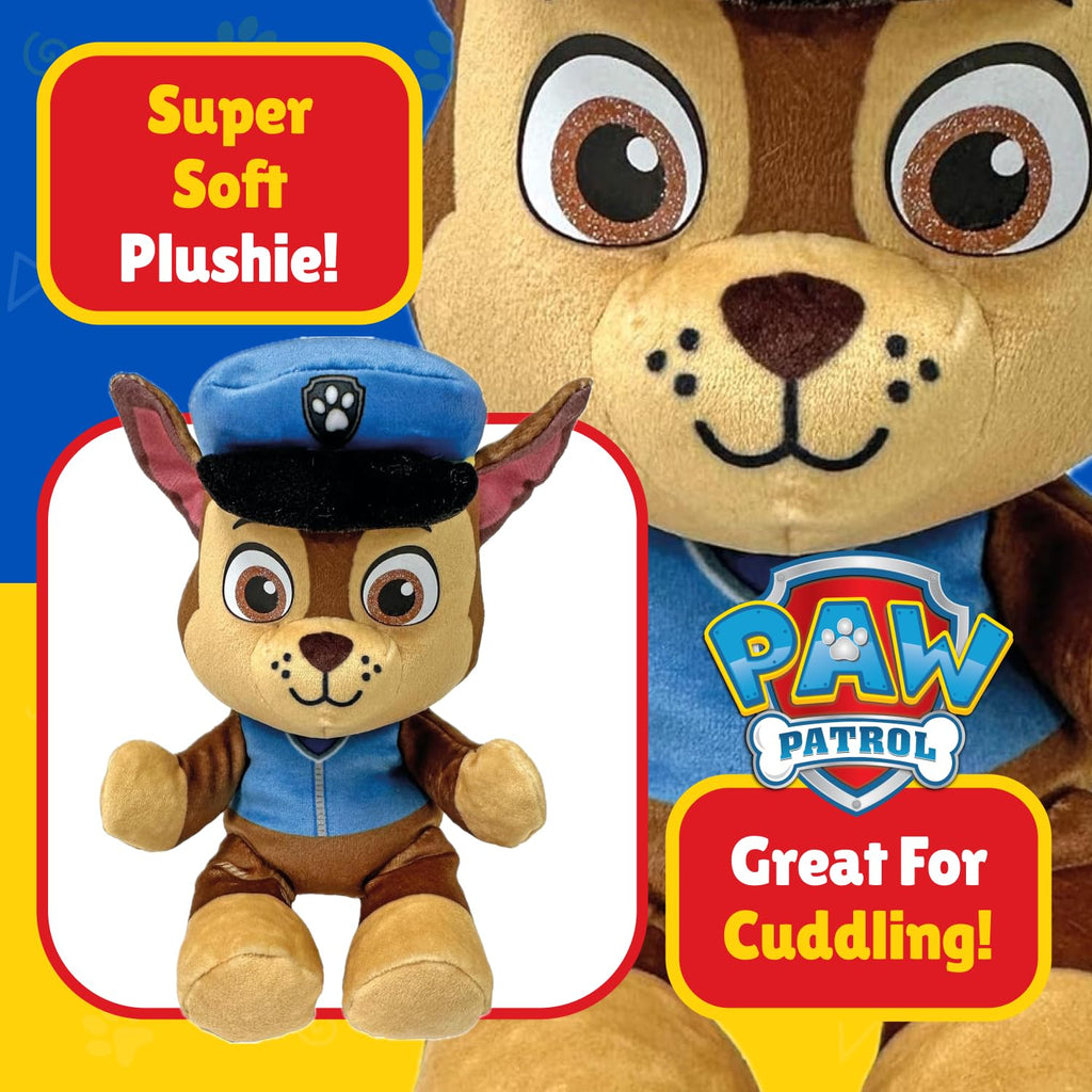 Ty Paw Patrol Chase Plush Toy – 20 cm Super Soft Floppy Collectible with Heart Tag