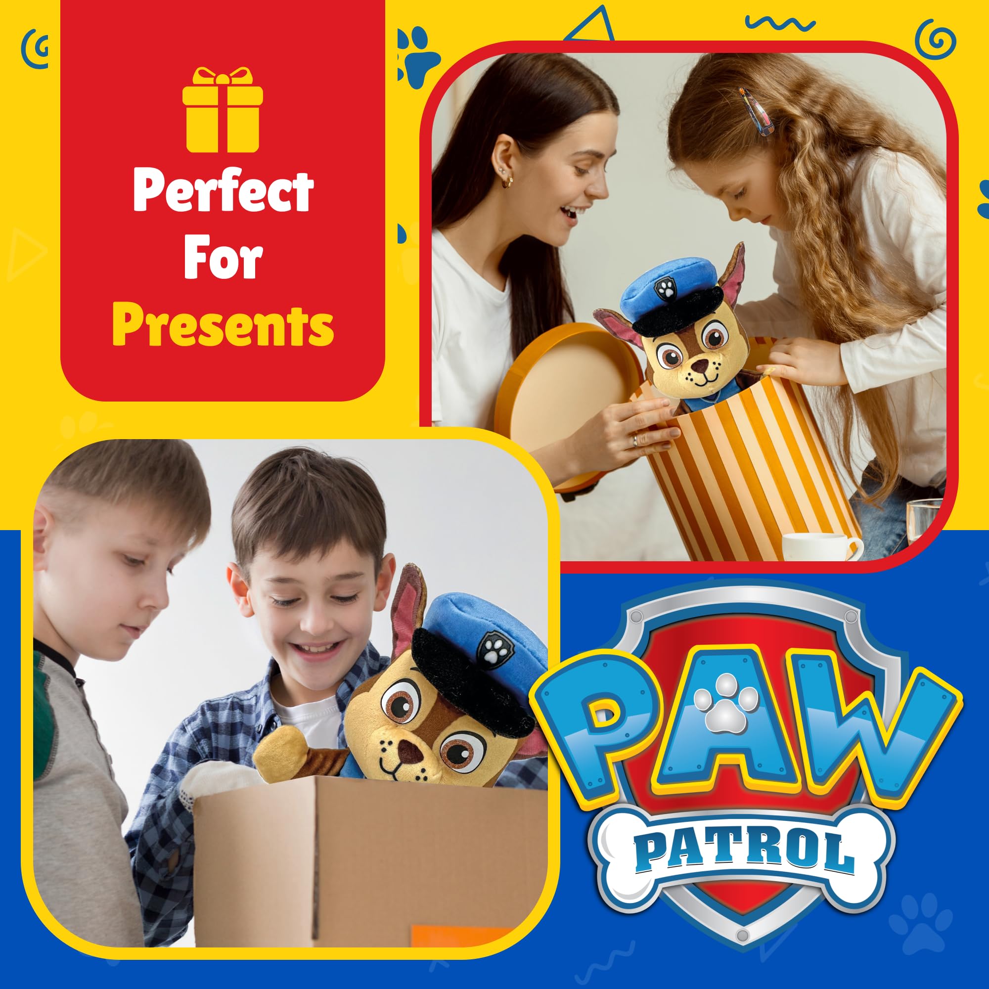 Ty Paw Patrol Chase Plush Toy – 20 cm Super Soft Floppy Collectible with Heart Tag