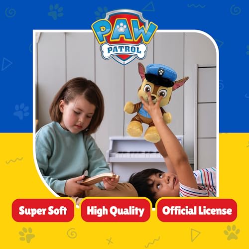 Ty Paw Patrol Chase Plush Toy – 20 cm Super Soft Floppy Collectible with Heart Tag