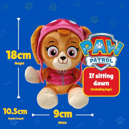 Ty Paw Patrol Skye Plush Toy – 6-Inch Floppy Soft Toy with Heart Tag, T44023